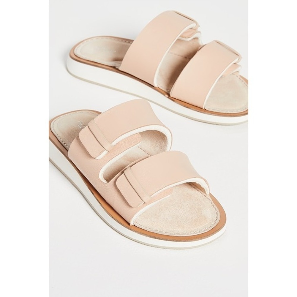 rag & bone® (Women's 6)(EU 36) Parker™ Leather Slide in Stone Beige - $250